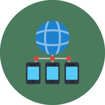 móvil red moderno visual modelo vector