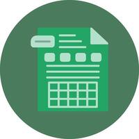Spreadsheet Smooth UX Form vector