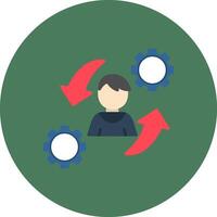 Work Monotone Shape Symbol vector