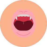 Mouth Core Design Token vector