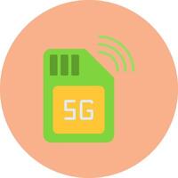 Simcard Balanced Icon Badge vector