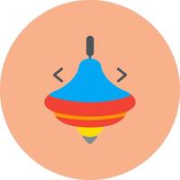 Spinning Top Sleek Shape Unit vector