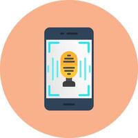 Voice Recognition Iconic Visual Mark vector