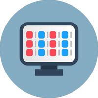Binary Code Bright Shape Token vector