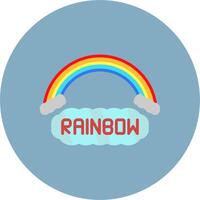 Rainbow Urban Frame Badge vector