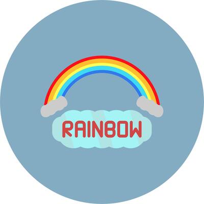Rainbow Urban Frame Badge