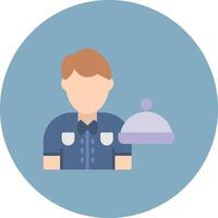 Waiter Sharp Icon Element vector