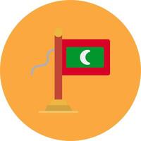 Maldives Flag Digital Visual Form vector