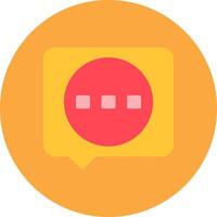 Speech Bubble Gradient Grid Emblem vector
