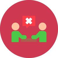 Meeting Cancel Creative UX Stamp vector