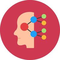 Neural Network Streamlined Icon Symbol vector
