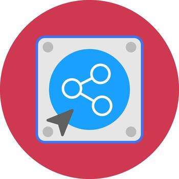 Share Mobile App Object vector