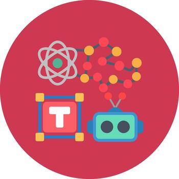 texto vibrante web modelo vector