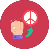 Peace Clean Line Pattern vector