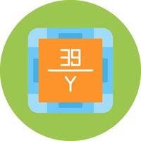 Yttrium Monotone Shape Symbol vector