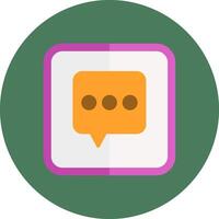 Chat Conceptual Web Symbol vector