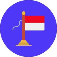 Indonesia Flag Bold UI Fragment vector