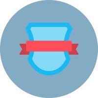 Shield Badge Soft Line Piece vector