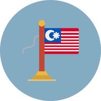 Malaysia Flag Artistic Frame Object vector