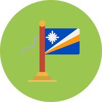 Marshall Island Flag High Detail Sketch vector