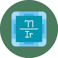 Iridium Iconic Sketch Token vector