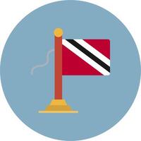 Trinidad And Tobago Fllag Ultra Thin Sketch vector