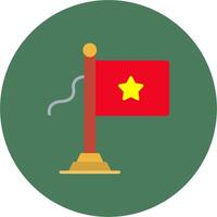 Vietnam Flag Creative UX Stamp vector