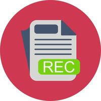 REC Neon UX Object vector