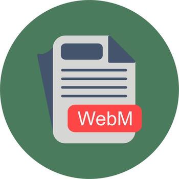 WebM Streamlined UX Object vector