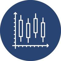 Stock Chart 3D Rendered Design Symbol vector