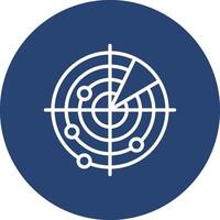 Radar Bold Line Outline Badge vector