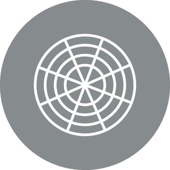 polar cuadrícula código establecido ui símbolo vector