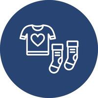 Clothes Soft Edge Outline Graphic vector