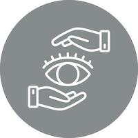 Eye Minimal Interface Design Badge vector