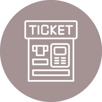 Ticket Machine User Friendly UI Drawing vector