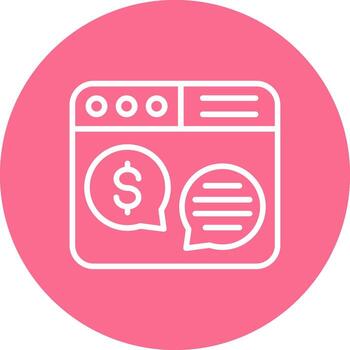 dinero hablar código establecido ui símbolo vector