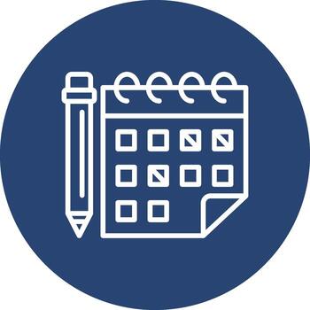 Schedule Modern App Interface Badge vector