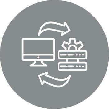 Data Transfer Smooth Mobile App Visual vector