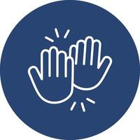 High Five App Based UI Graphic vector