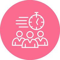 DeadLine Two Colour Geometric Mobile App Mark vector