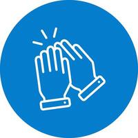 Clap Gradient Style UI Element vector