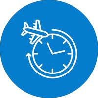Clock Stylized Modern Flat Drawing vector