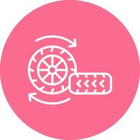 Tire Clean Minimal UI Concept vector