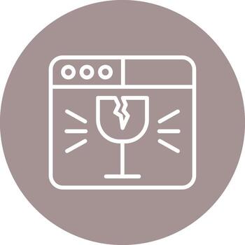 Fragile Gradient Style UI Element vector