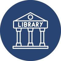 Library Color Block Style Badge vector
