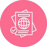 Passport Detailed App UI Piece vector