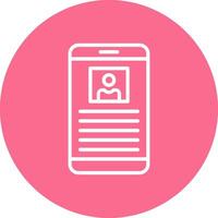 Profile Smooth Modern UI Symbol vector
