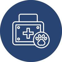 First Aid Kit App Focused Graphic Design vector