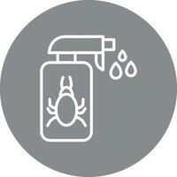 Anti Flea Outlined Graphic Frame Object vector