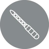 Nail File Hand Drawn Sketch Symbol vector